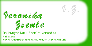 veronika zsemle business card